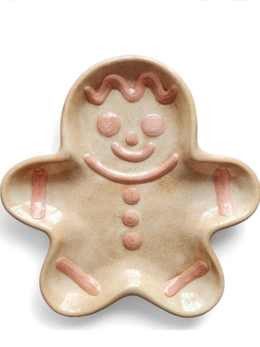 Vintage Ceramic Gingerbread Man Dish